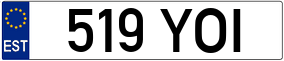 Trailer License Plate